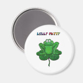 St Patrick's Day Grappige Lilly Patty Pad Kikker Magneet (Voorkant / Achterkant)