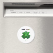 St Patrick's Day Grappige Lilly Patty Pad Kikker Magneet (Insitu (Vaatwasser))