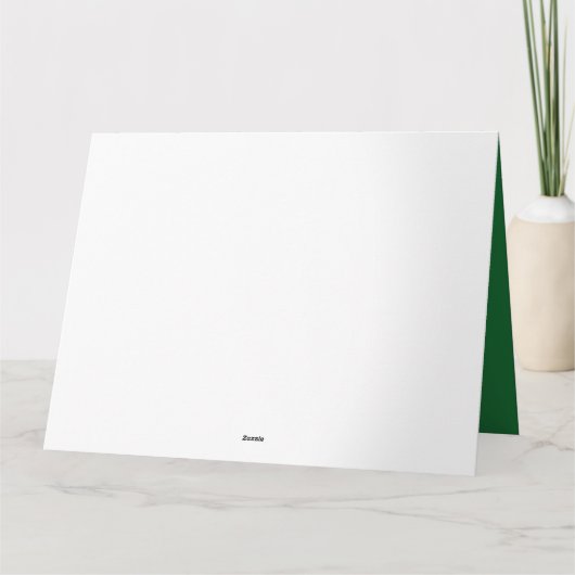 St. Patrick's Day Grappige Shamrock Hart Iers  Kaart (Achterkant)