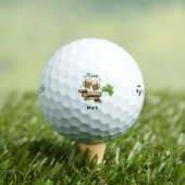 . St. Patrick's Day grappige spreuk met bier Golfballen (Insitu Shirt)