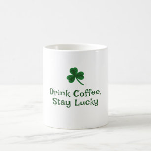 St. Patrick's Day, grappige tekst blijven geluk Koffiemok