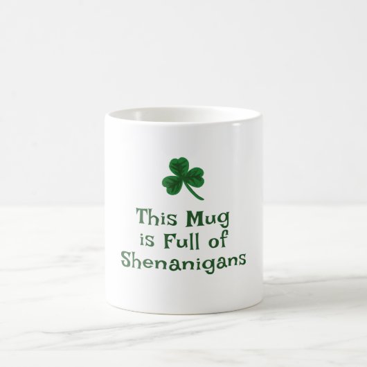 St. Patrick's Day, Grappige tekst en Shenanigans Koffiemok (Center)