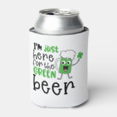 St. Patrick's Day Grappige tekst Groene Bier Blikjeskoeler (Blikje Voorkant)