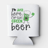 St. Patrick's Day Grappige tekst Groene Bier Blikjeskoeler (Achterkant)