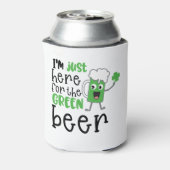 St. Patrick's Day Grappige tekst Groene Bier Blikjeskoeler (Blikje Achterkant)