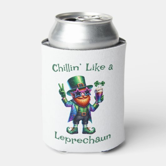 St. Patrick's Day Grappige tekst, Leprechaun Blikjeskoeler (Blikje Voorkant)