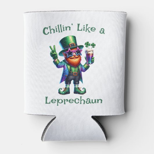 St. Patrick's Day Grappige tekst, Leprechaun Blikjeskoeler (Voorkant)