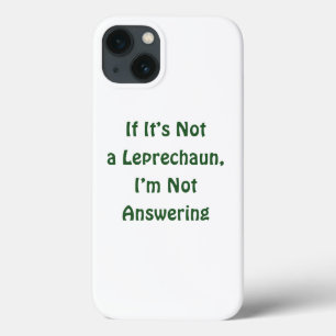 St. Patrick's Day, grappige tekst, Leprechaun Case-Mate iPhone Case