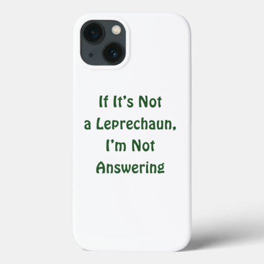 St. Patrick's Day, grappige tekst, Leprechaun Case-Mate iPhone Case (Achterkant)