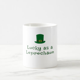St. Patrick's Day, grappige tekst Lucky Leprechaun Koffiemok