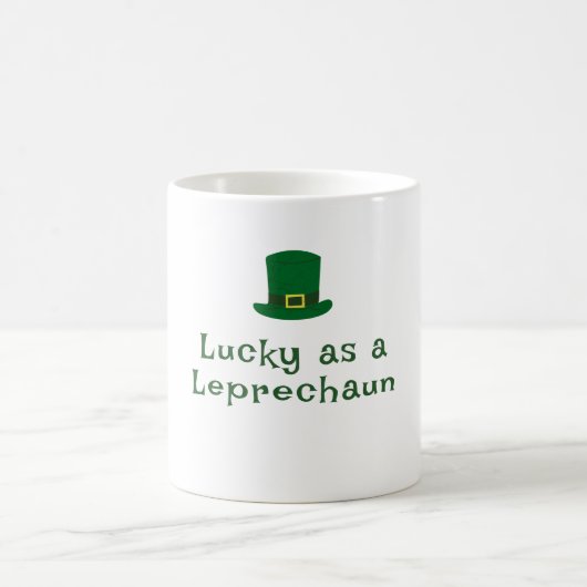 St. Patrick's Day, grappige tekst Lucky Leprechaun Koffiemok (Center)