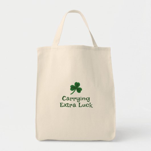 St. Patrick's Day, grappige tekst met extra geluk Tote Bag (Voorkant)