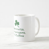St. Patrick's Day, Grappige tekst Shamrock, Shenan Koffiemok (Voorkant rechts)