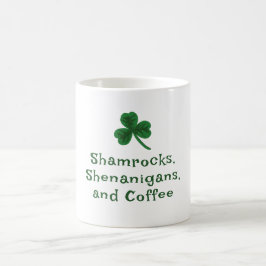 St. Patrick's Day, Grappige tekst Shamrock, Shenan Koffiemok