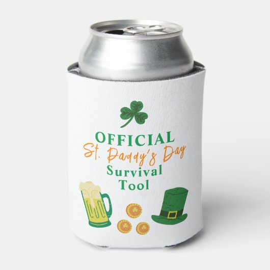 St. Patrick's Day Grappige tekst, survival tool Blikjeskoeler (Blikje Voorkant)