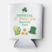 St. Patrick's Day Grappige tekst, survival tool Blikjeskoeler (Voorkant)