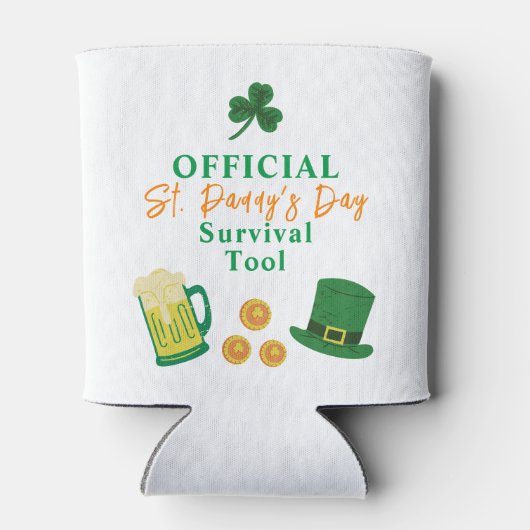 St. Patrick's Day Grappige tekst, survival tool Blikjeskoeler (Achterkant)