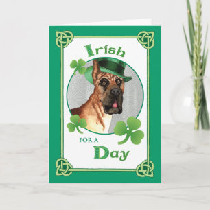 St. Patrick's Day Great Dane Kaart