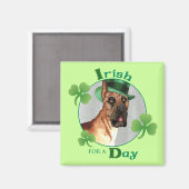 St. Patrick's Day Great Dane Magneet (Voorkant / Achterkant)
