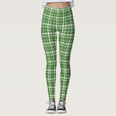 St. Patricks Day Green and White Pset Leggings (Voorkant)