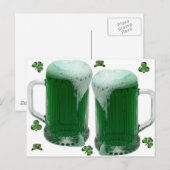 St Patrick's Day Green Beer Briefkaart (Voorkant / Achterkant)