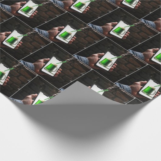 St. Patrick's Day Green Beer Cadeaupapier (Hoek)