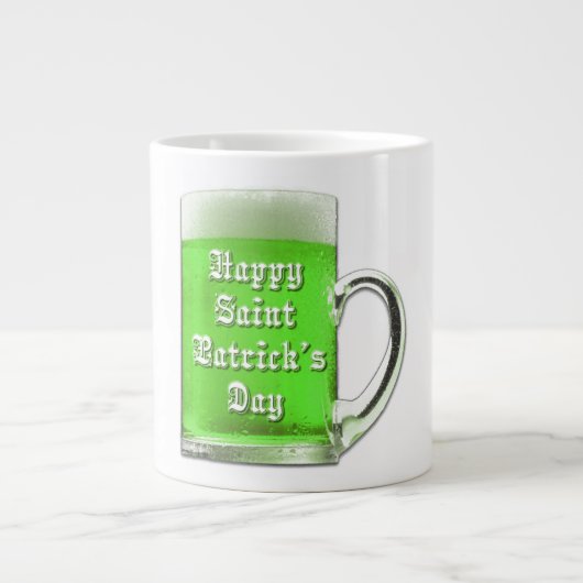St. Patrick's Day Green Beer Jumbo Mok (Voorkant)