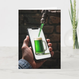 St. Patrick's Day Green Beer Kaart