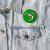 St. Patrick's Day Green Beer me Buttonnen Ronde Button 5,7 Cm (In situ)