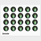 St Patrick's Day Green Beer Me Ronde Sticker (Vel)