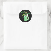 St Patrick's Day Green Beer Me Ronde Sticker (Tas)
