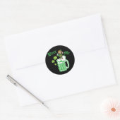St Patrick's Day Green Beer Me Ronde Sticker (Envelop)