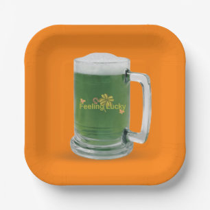 St. Patrick's Day Green Beer Papieren Bordje