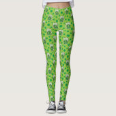 St Patrick's Day Green Beer Pattern Leggings (Voorkant)