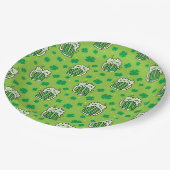 St Patrick's Day Green Beer Pattern Papieren Bordje (Gekanteld)