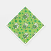 St Patrick's Day Green Beer Pattern Servetten (Hoek)