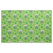 St Patrick's Day Green Beer Pattern Stof (Fat Quarter)