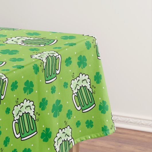 St Patrick's Day Green Beer Pattern Tafelkleed (Voorbeeld)