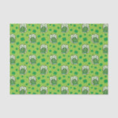 St Patrick's Day Green Beer Pattern Tissuepapier (Voorkant)