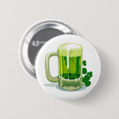St. Patrick's Day Green Beer Ronde Button 5,7 Cm (Voorkant /achterkant)