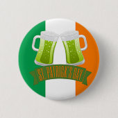 St. Patrick's Day Green Beer Ronde Button 5,7 Cm (Voorkant)