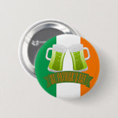 St. Patrick's Day Green Beer Ronde Button 5,7 Cm (Voorkant /achterkant)