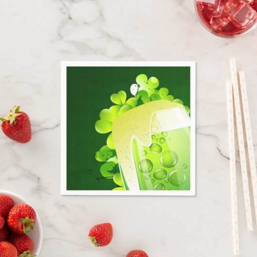 St. Patrick's Day Green Beer Servet (Insitu)