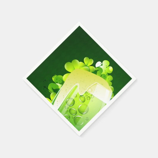 St. Patrick's Day Green Beer Servet (Hoek)