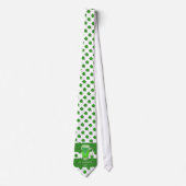 St. Patrick's day Green Beer Shamrock Pattern Stropdas (Voorkant)