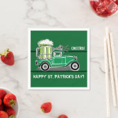 St Patrick's Day Green Beer  Truck Servetten (Insitu)