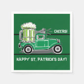 St Patrick's Day Green Beer  Truck Servetten (Voorkant)