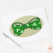 St. Patrick's Day Green Bow Stropdas Sticker (Envelop)