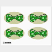 St. Patrick's Day Green Bow Stropdas Sticker (Vel)