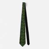 St. Patrick's Day Green Clover Custom Necktie Stropdas (Voorkant)
